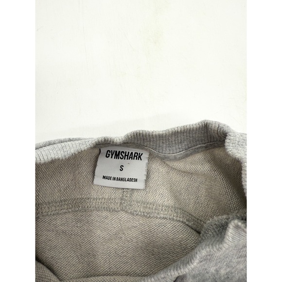 Gymshark Sweater Sweatshirt Womens Small Gray Jogging Cropped tapered Workout - Picture 4 of 8